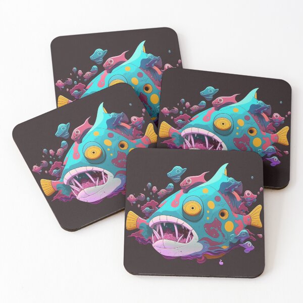 Item preview, Bruxish the Colorful Psychic Fish in murky waters! designed and sold by Frocentric.