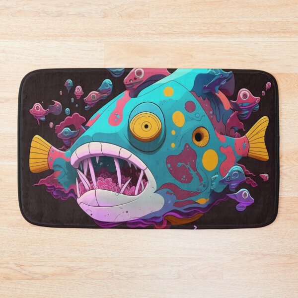 Item preview, Bruxish the Colorful Psychic Fish in murky waters! designed and sold by Frocentric.