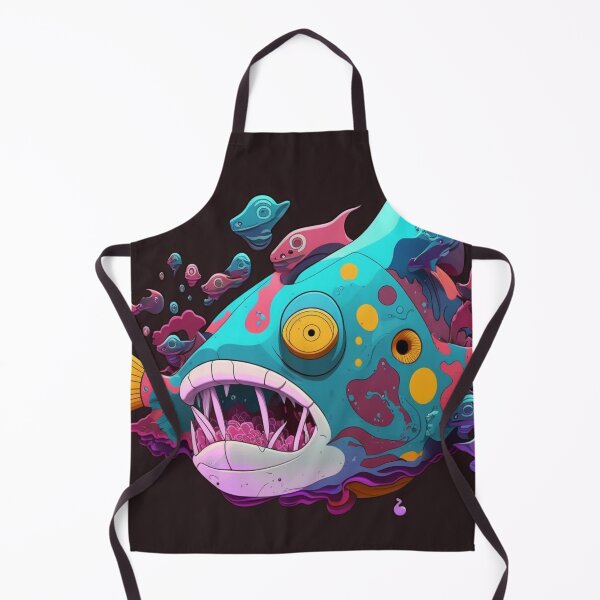 Item preview, Bruxish the Colorful Psychic Fish in murky waters! designed and sold by Frocentric.