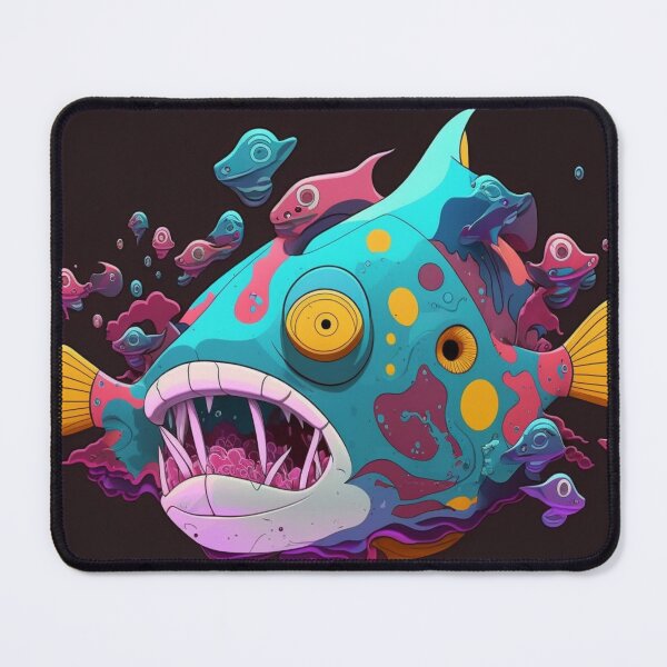 Item preview, Bruxish the Colorful Psychic Fish in murky waters! designed and sold by Frocentric.