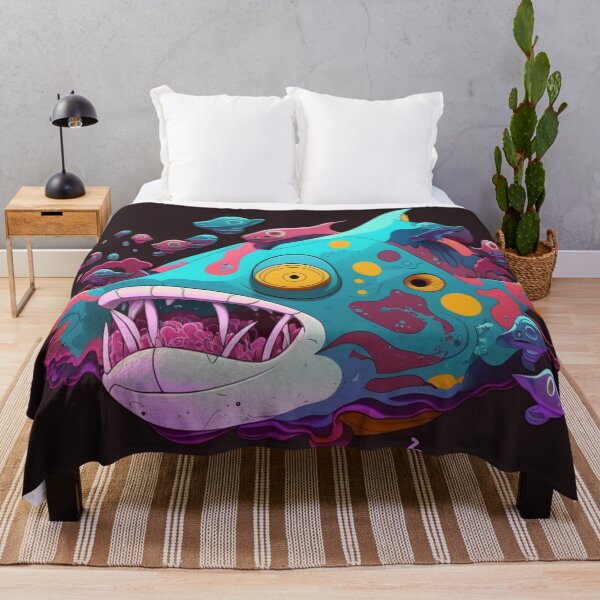 Item preview, Bruxish the Colorful Psychic Fish in murky waters! designed and sold by Frocentric.