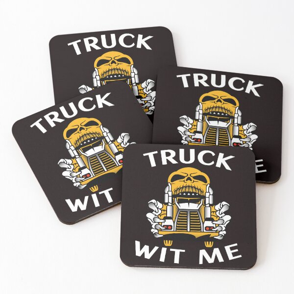 Item preview, Mad Trucker Truckers Skull Truck Wit Me NFGW designed and sold by TeamsterLife.