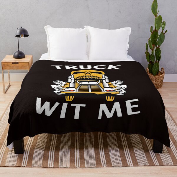 Item preview, Mad Trucker Truckers Skull Truck Wit Me NFGW designed and sold by TeamsterLife.