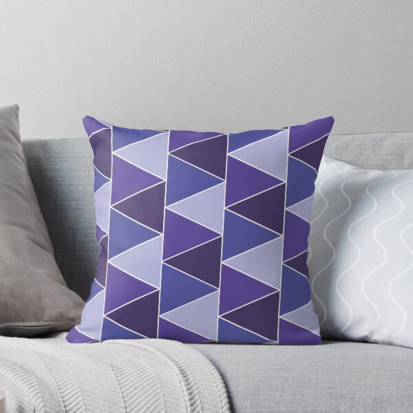 Item preview, Purple and Blue Triangle Maximalist Seamless Pattern designed and sold by CreativeDraws42.