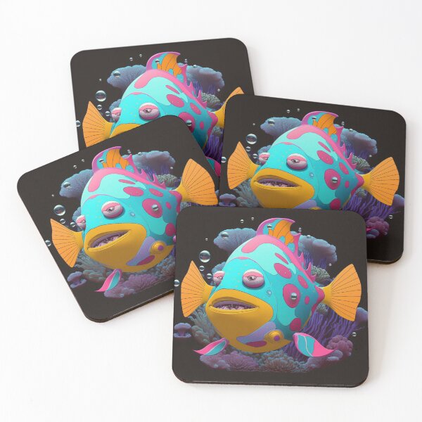 Item preview, Bruxish, the Colorful Psychic Fish in murky waters! designed and sold by Frocentric.