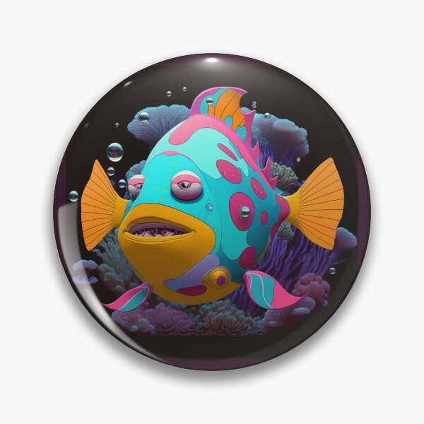 Item preview, Bruxish, the Colorful Psychic Fish in murky waters! designed and sold by Frocentric.