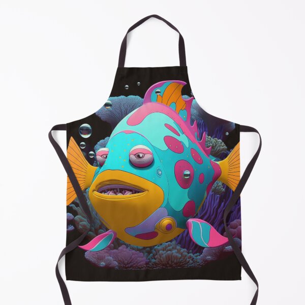 Item preview, Bruxish, the Colorful Psychic Fish in murky waters! designed and sold by Frocentric.