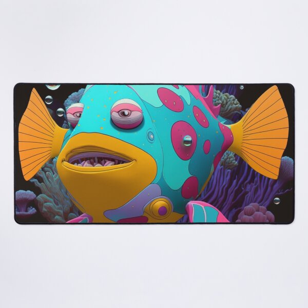 Item preview, Bruxish, the Colorful Psychic Fish in murky waters! designed and sold by Frocentric.
