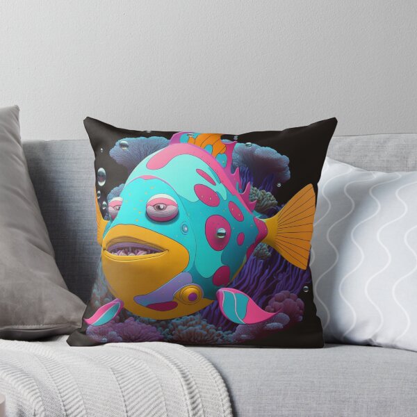 Item preview, Bruxish, the Colorful Psychic Fish in murky waters! designed and sold by Frocentric.