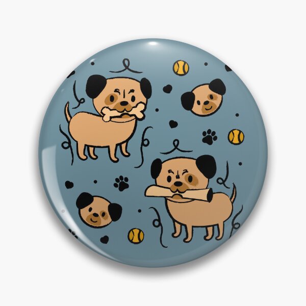 Item preview, Pugs doodles designed and sold by Paperfly Studio.