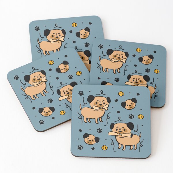 Item preview, Pugs doodles designed and sold by Paperfly Studio.