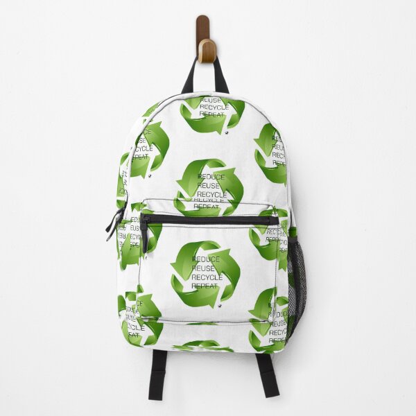 Item preview, Three green recycling arrows illustration with inscription designed and sold by Alexandra Kueny.
