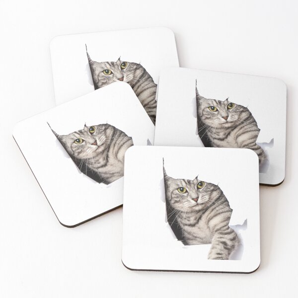 Item preview, Funny kitten crash a door designed and sold by Gile-Shop.