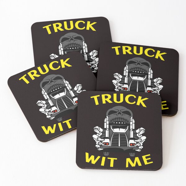 Item preview, Mad Trucker Truckers Skull Truck Wit Me NFBlkY designed and sold by TeamsterLife.