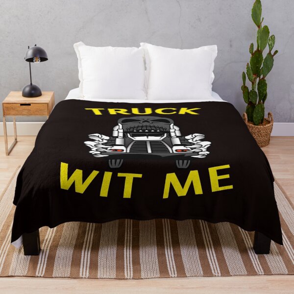 Item preview, Mad Trucker Truckers Skull Truck Wit Me NFBlkY designed and sold by TeamsterLife.