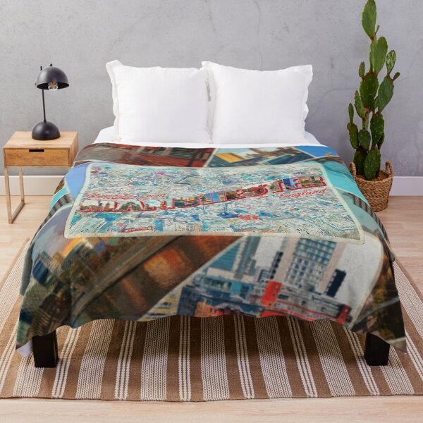 Item preview, Greetings from Manchester in England Vintage style retro souvenir designed and sold by DeveloperProp0.