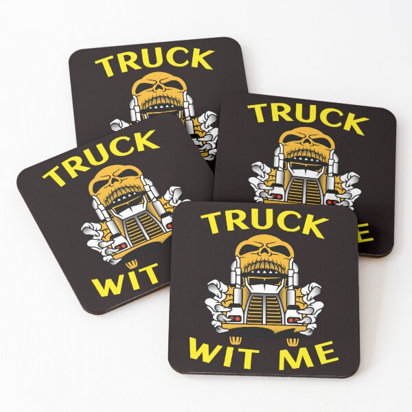 Item preview, Mad Trucker Truckers Skull Truck Wit Me NFGY designed and sold by TeamsterLife.