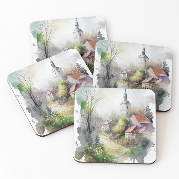 Item preview, Rural Village designed and sold by EllisAmassArt.