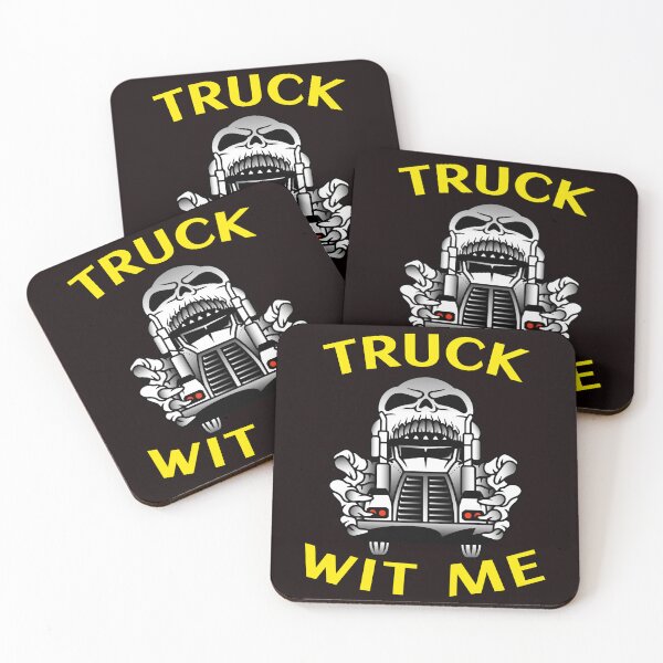 Item preview, Mad Trucker Truckers Skull Truck Wit Me NFWY designed and sold by TeamsterLife.