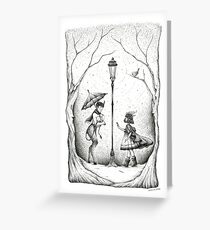 Meeting at the Lamp Post Greeting Card
