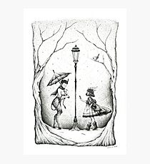 Meeting at the Lamp Post Photographic Print