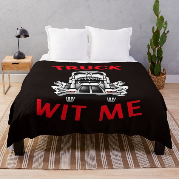 Item preview, Mad Trucker Truckers Skull Truck Wit Me NFWR designed and sold by TeamsterLife.