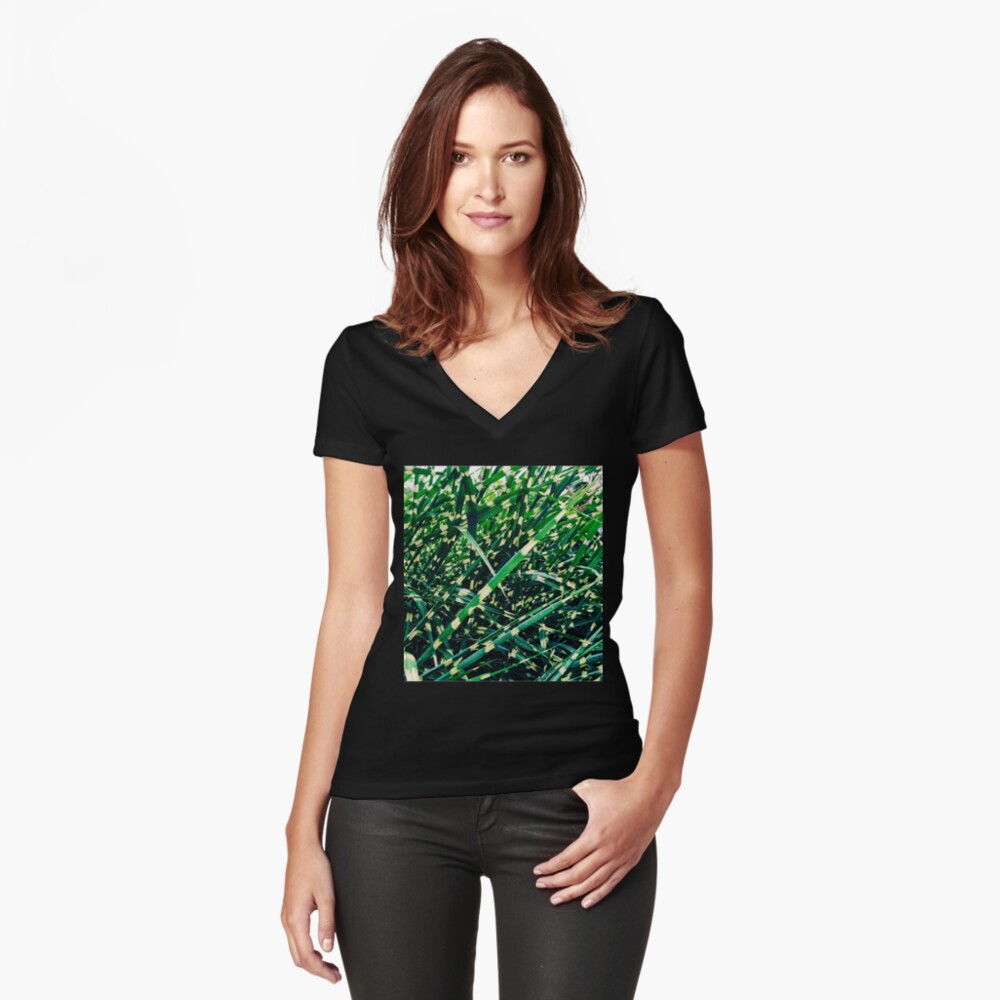 Item preview, Fitted V-Neck T-Shirt designed and sold by OneDayArt.