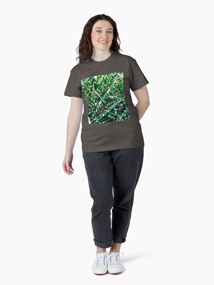 Thumbnail 4 of 7, Classic T-Shirt, Landscaper Gift - Zebra Grass designed and sold by OneDayArt.