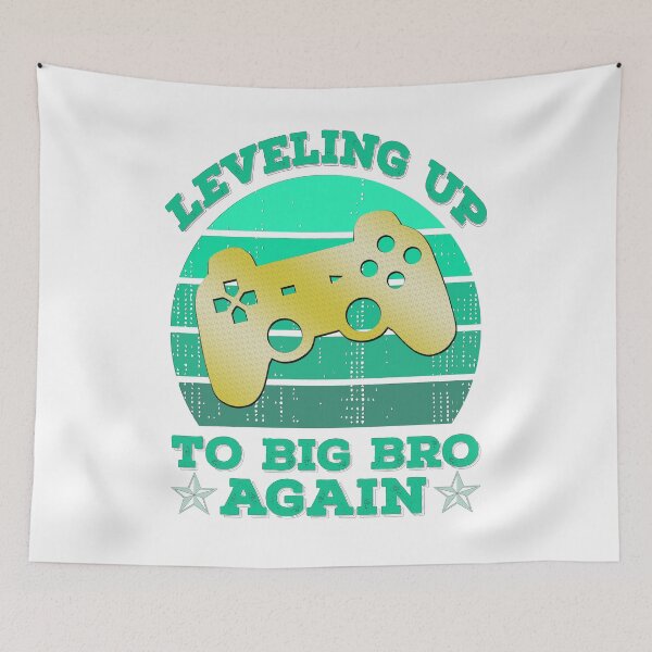 Item preview, Leveling Up To Big Bro Again Tee - Funny Gamer Gift designed and sold by KHRO.