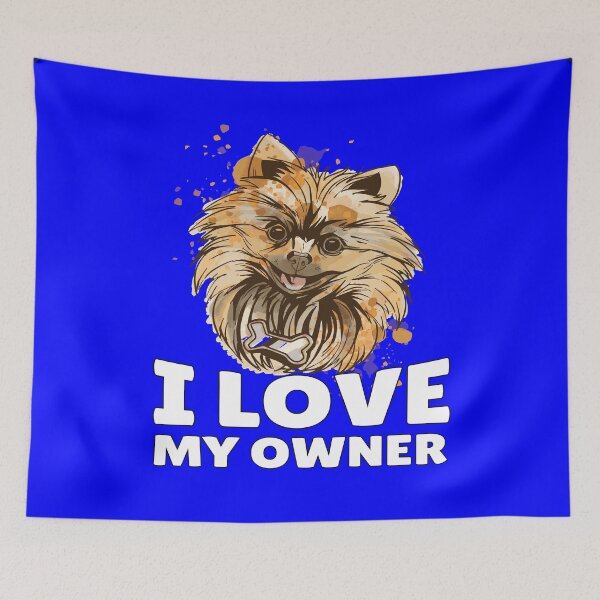 Artikelvorschau, Pommerscher Hundebesitzer Ich liebe meinen Besitzer entworfen und verkauft von fantasticdesign.