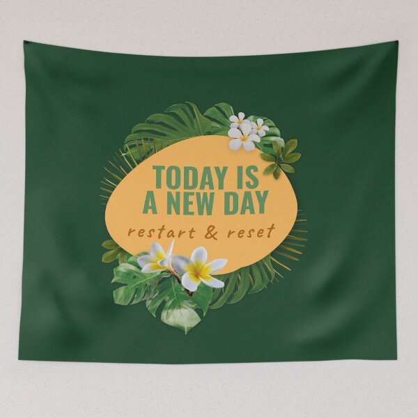 Item preview, TODAY IS A NEW DAY RESTART & RESET designed and sold by Ndli.