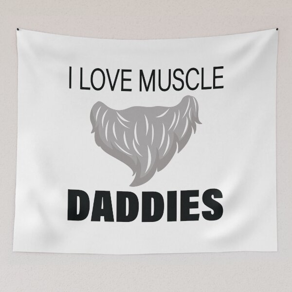 Item preview, I love muscle daddies-hot daddy beard  designed and sold by famaa.