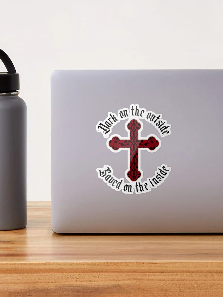 Chrome Cross' Sticker