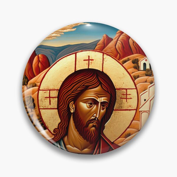 Item preview, Greek Orthodox Icon of Christ designed and sold by AquamViviam.