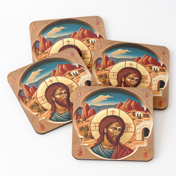 Item preview, Greek Orthodox Icon of Christ designed and sold by AquamViviam.