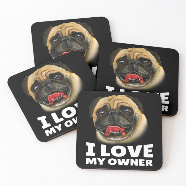 Item preview, Pug Dog Owner I Love My Owner designed and sold by fantasticdesign.