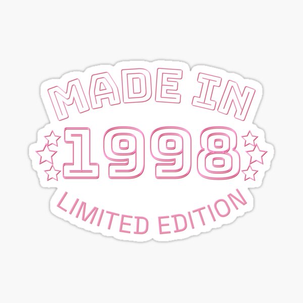 Limited 1998 Edition Stickers for Sale | Redbubble