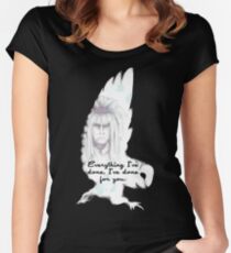 Labyrinth Alles, was ich getan habe Eule Tailliertes Rundhals-Shirt