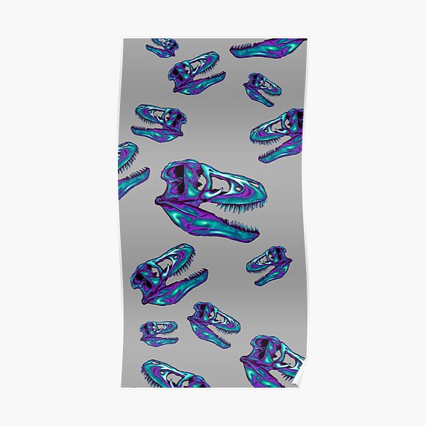 T-Rex Skull multi Poster