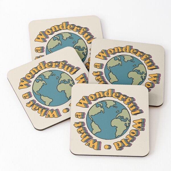 Item preview, Retro What a Wonderful World  designed and sold by Unhinged Heather.