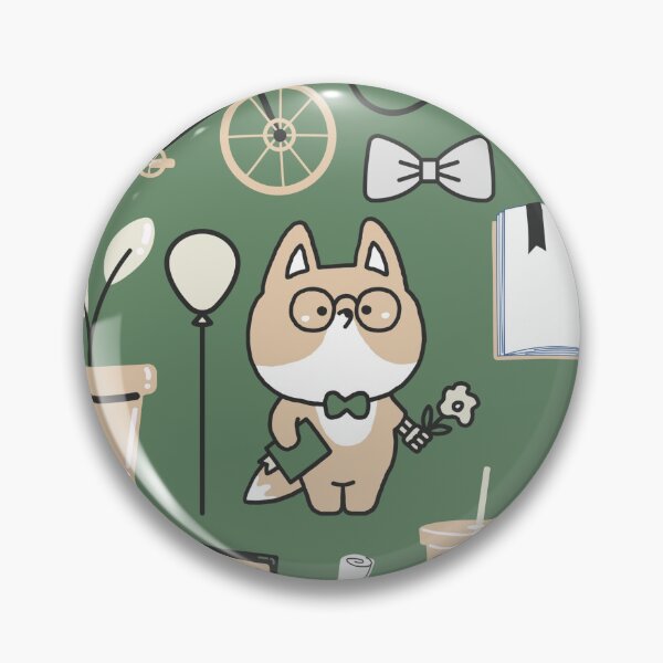 Aperçu de l'œuvre drôle mignon renard science retour à l'école geek créée et vendue par Stikle.