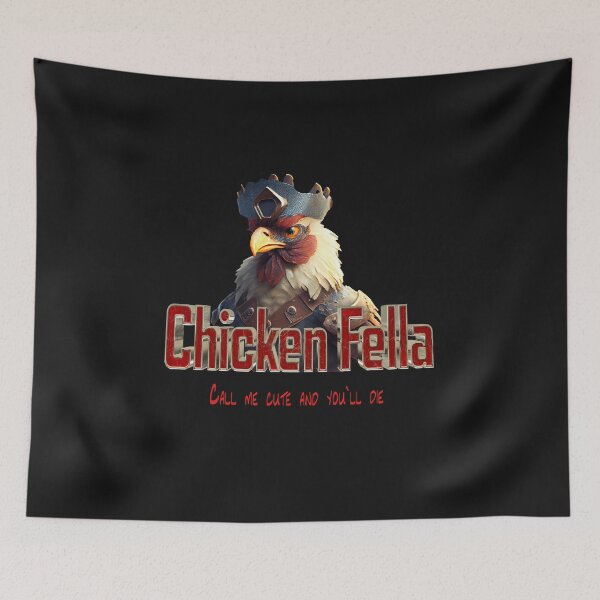 Item preview, Chicken fella - never call me cute designed and sold by WackyWorldArt.