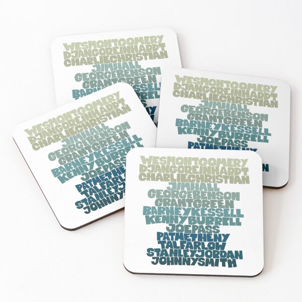 Item preview, Jazz Legends in Type: The Jazz Guitarists designed and sold by Boogosh.