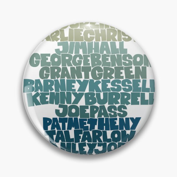 Item preview, Jazz Legends in Type: The Jazz Guitarists designed and sold by Boogosh.