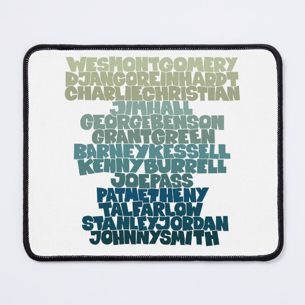 Item preview, Jazz Legends in Type: The Jazz Guitarists designed and sold by Boogosh.