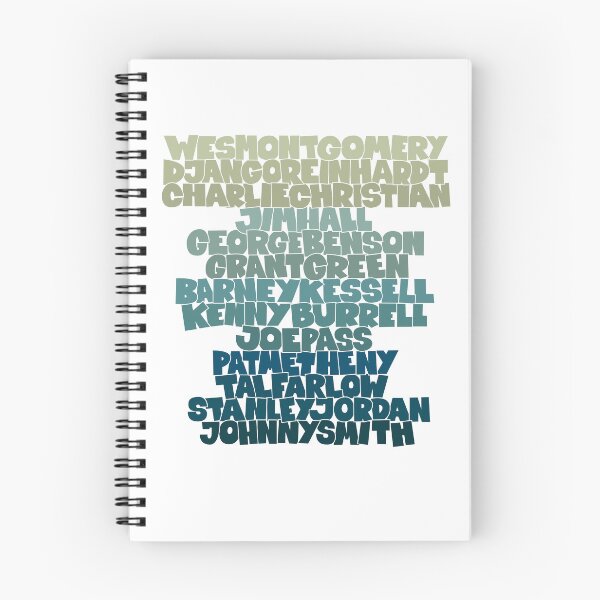 Item preview, Jazz Legends in Type: The Jazz Guitarists designed and sold by Boogosh.