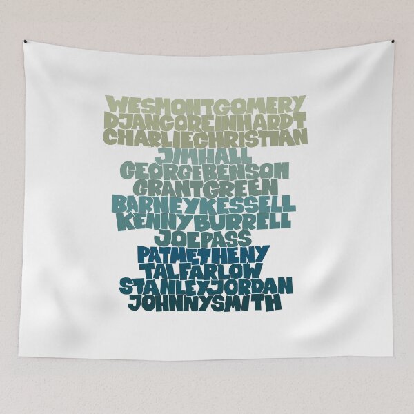 Item preview, Jazz Legends in Type: The Jazz Guitarists designed and sold by Boogosh.