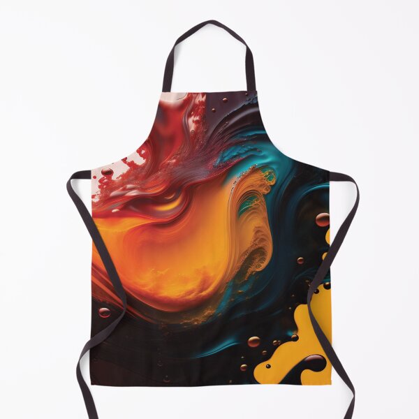 Item preview, Acrylic Blue, Acrylic Paint Flow Effect, Blue, Yellow Rust designed and sold by I-Desire.