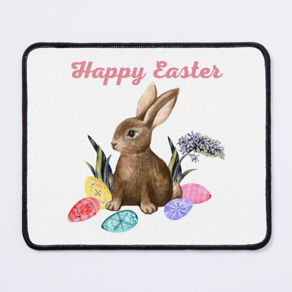 Item preview, Happy Easter Bunny and Colored Eggs designed and sold by Goldmedaldesign.
