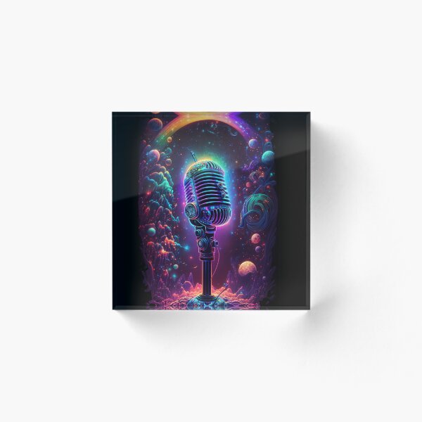 Artikelvorschau, Mikrofon Vocal Music Psychedelic Cosmic Universe 17 entworfen und verkauft von delroy66.